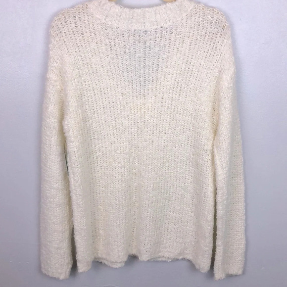 NEW Susina Women’s M Boucle Knit Cozy V-Neck Pullover Sweater - Picture 2 of 7